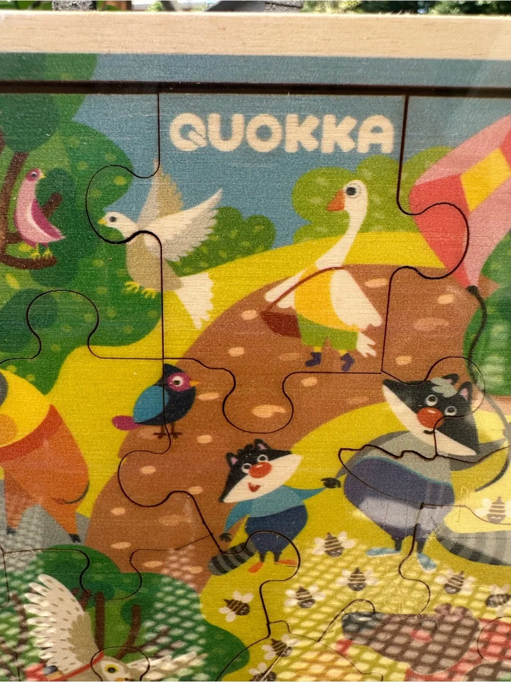 NEW!!! QUOKKA Multicolor Woodland Animals Kids Jigsaw Puzzle